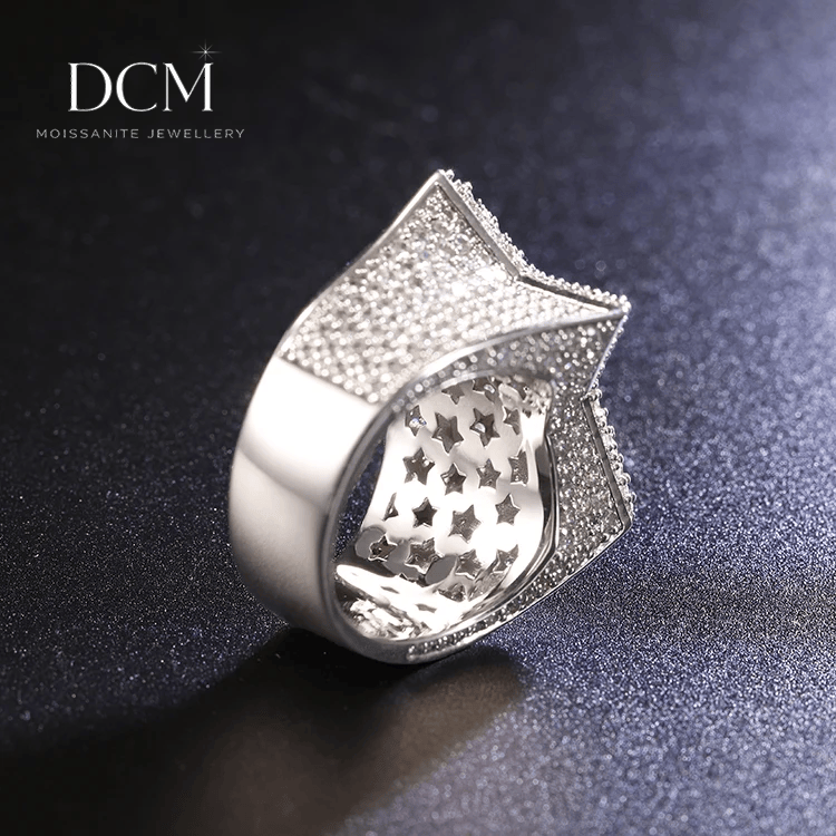 DCM “STARFORGE” VVS Moissanite Bustdown Ring