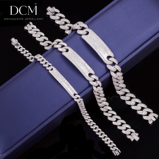 DCM “GLACIER CUBAN” VVS Moissanite Bracelet