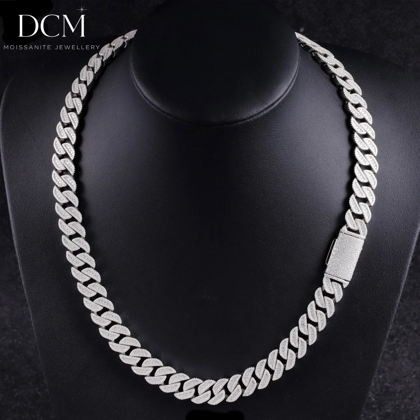 DCM “GLACIER PRIME” VVS Moissanite Cuban Chain