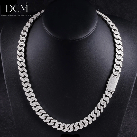 DCM “GLACIER PRIME” VVS Moissanite Cuban Chain