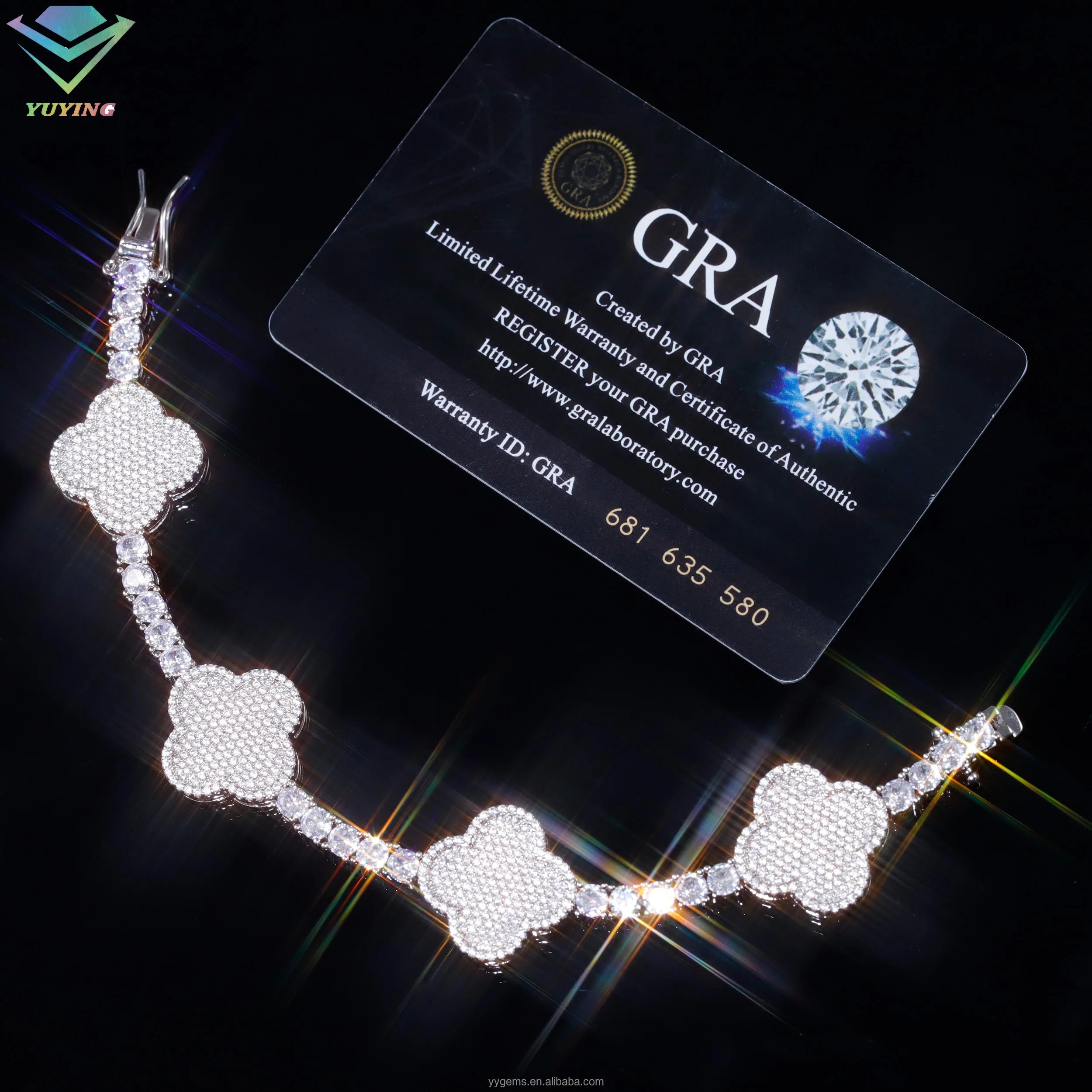 Box Shape 925 Solid Silver Vvs GRA Moissanite Diamond Bracelet Cuban Link Bracelet for Women/mens Fine Jewelry-11