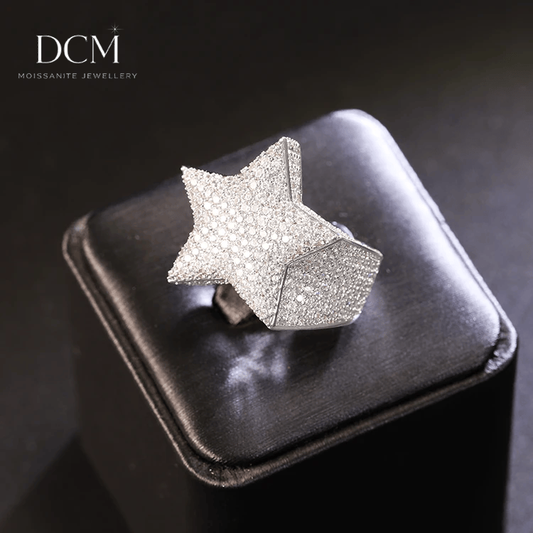 DCM “STARFORGE” VVS Moissanite Bustdown Ring