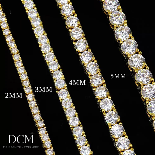 DCM “FROSTLINE” VVS Moissanite Tennis Bracelet