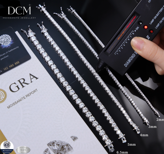 DCM “FROSTLINE” VVS Moissanite Tennis Bracelet